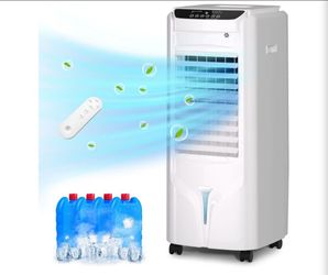Uthfy 1800 CFM Evaporative Air Cooler, 32 Inch Swamp Cooler Air Conditioner with 4.2 Gal Water Tank, 120°Oscillation, 12H Timer, 3 Speed, 4 Modes, Rem