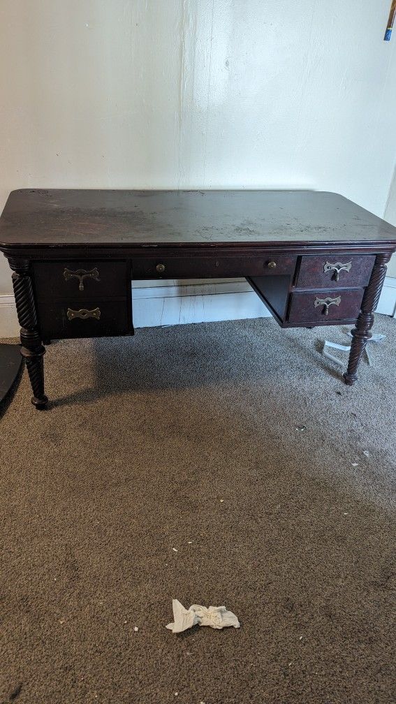 Old Style Wooden Desk