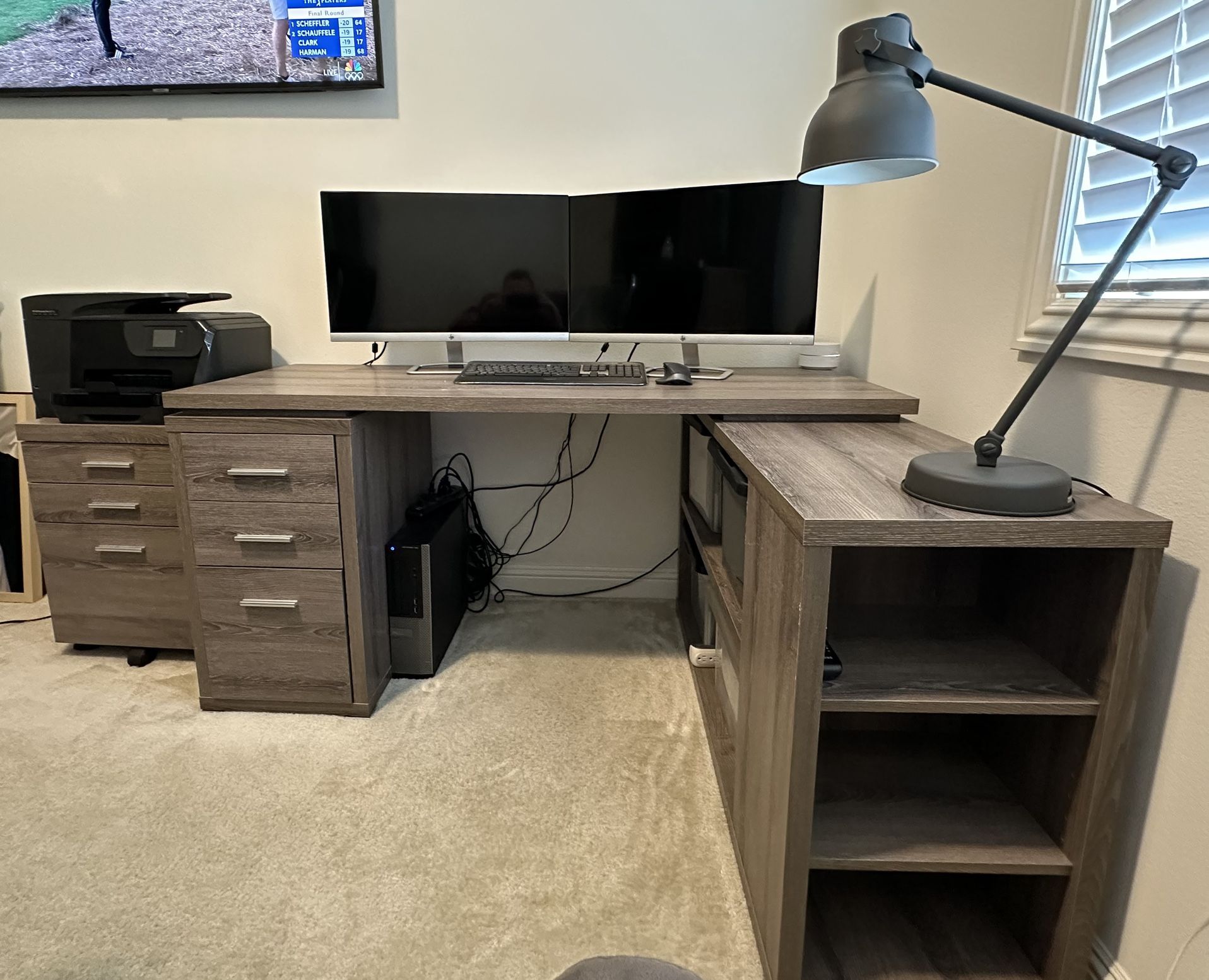 Office Desk with Side Dresser