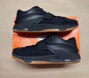 Nike Zoom KD 7 EXT Suede QS Black Kevin Durant  Mens basketball shoes 14 Rare!