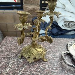 Louis XV Style Bronze Candelabras, Century, Set of 2