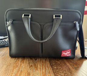 Rawlings Heart of the Hide Black Glove Leather Briefcase MSRP $600