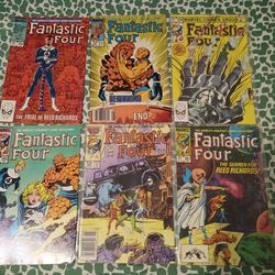 Lot Of 6 Fantastic Four Comics 80s Marvel