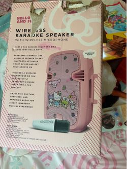 Wireless karaoke speaker hello kitty