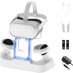 256gb Meta Quest 2 With Charging Dock, Elite Battery Strap, and Ergonomic Mask