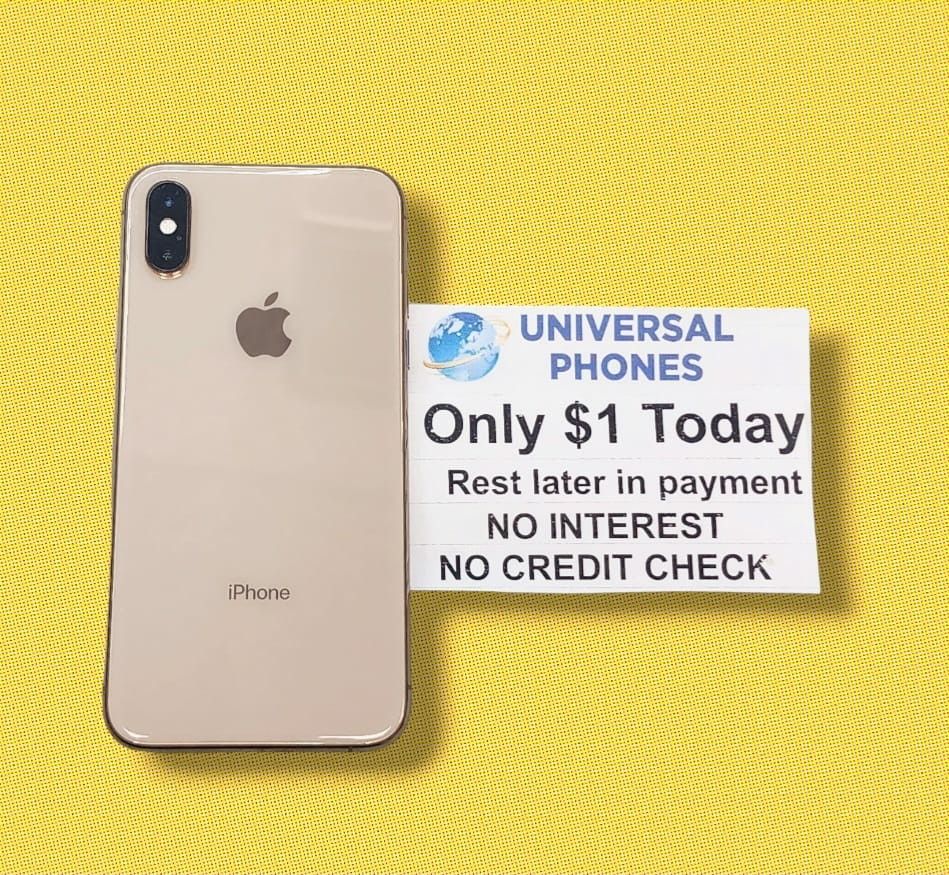 APPLE IPHONE XS 64GB UNLOCKED. DRONE $1 DOWN TODAY REST IN...