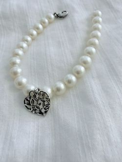 Paloma Picasso® Olive Leaf Pearl Heart Bracelet from Tiffany & Co