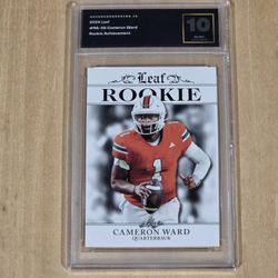 Cameron Ward Graded 10 Card. Gem Mint