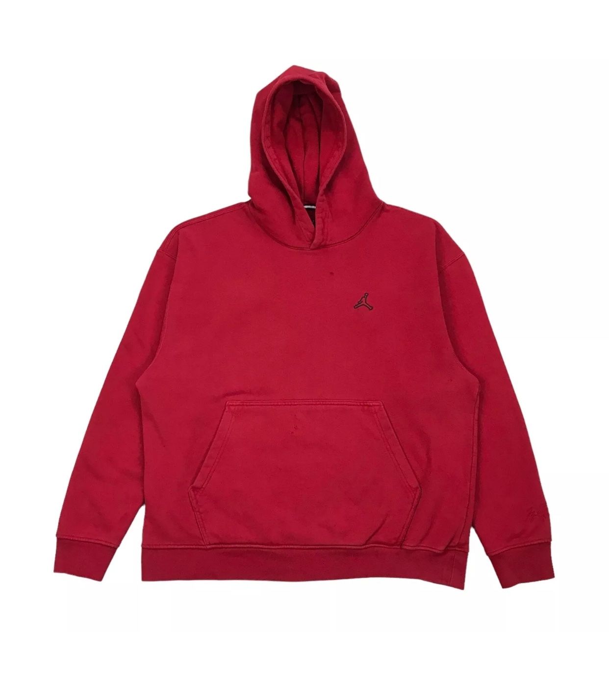 VINTAGE JORDAN JUMPMAN HOODIE XL MENS RED SWEATSHIRT PULLOVER NIKE AIR TRAVIS