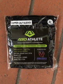 Black ABD Athlete Copper Calf Sleeves