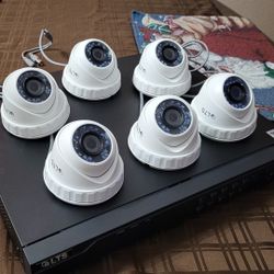 6 Camaras De Seguridad - 6 CCTV Security Cameras With Recorder 