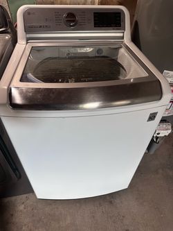 LG Large Capacity Glass Lid Washer - Clean & Working!