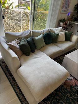 Beige sectional