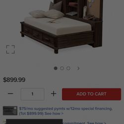 Tribeca Lounge Storage bed w/USB and outlets