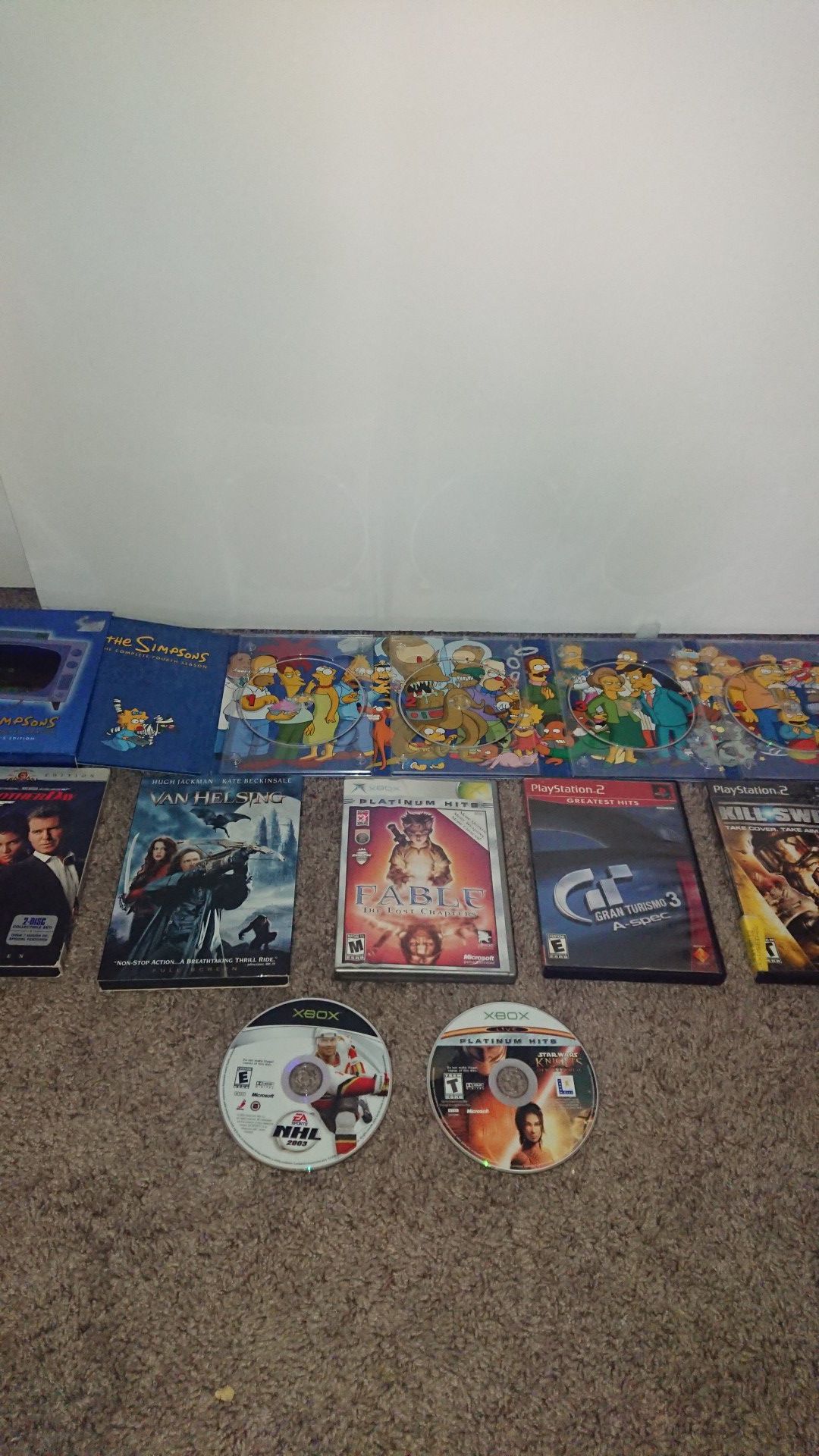 Video games and DVDs