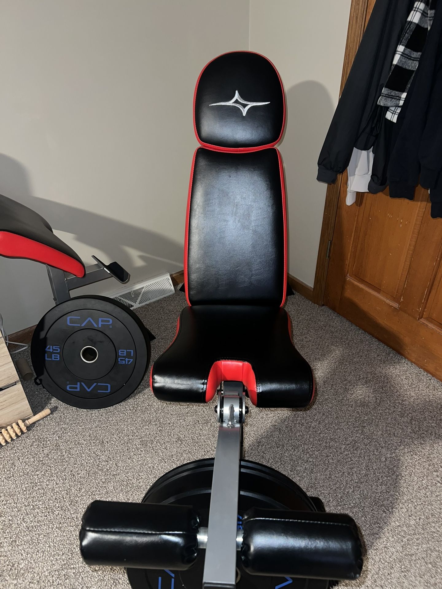Workout Bench And Weights