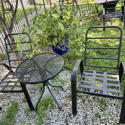 Small patio  Table For 2 Metal 