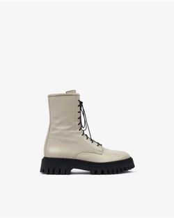 IRO Paris Leather Combat Boots – Size 38