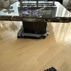 Solid marble Coffee Table and Matching End Tables