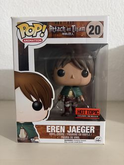 Attack on Titan Funko Pop: 20 Eren Jaeger (Hot Topic Pre Release)