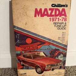 Chiltons Repair & Tune Up Guide Mazda 1(contact info removed) Book RX Cosmo 