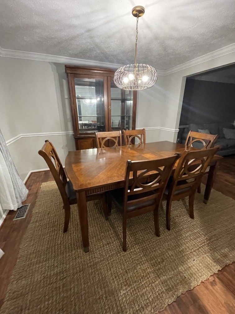 China Cabinet and Dining Set