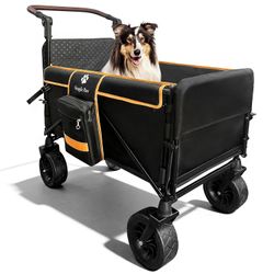 Dog Wagon for Medium Large Dogs up to 200lbs | All Terrain Foldable Large Pet Stroller #2352V T6