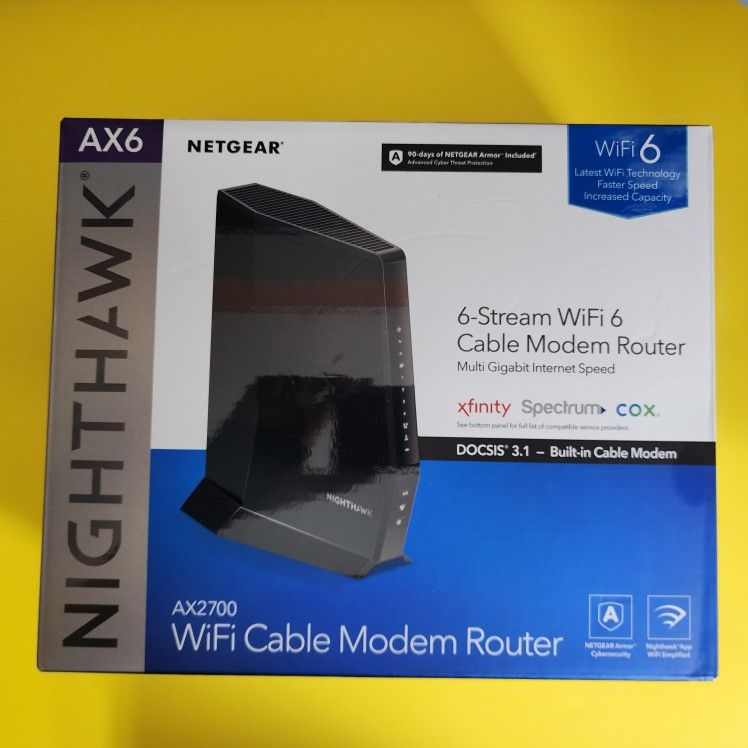 Netgear AX2700 Cable modem and router