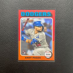 2024 Andy Pages Topps Heritage Rookie Card