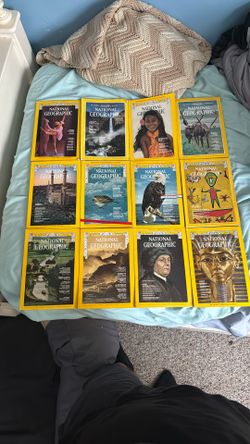 National Geographic magazines
