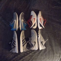 4 Pairs Of Men's Shoes Nike Adidas Size 13