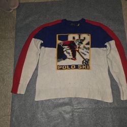 Polo ski knitted sweater size large