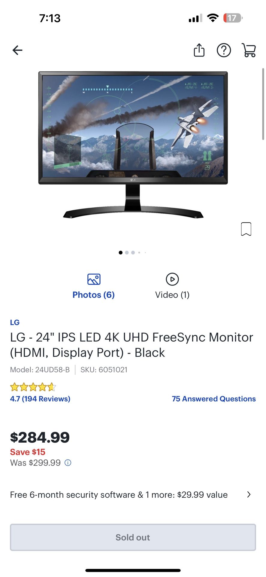 4K LG Monitor