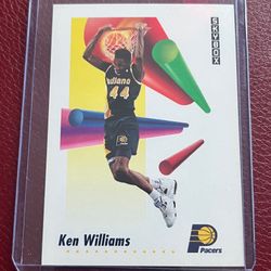 Ken Williams RC 1991-92 SkyBox NBA Basketball #120 Indiana Pacers