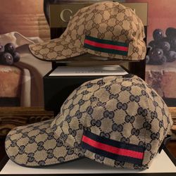 Gucci Gg Web Baseball Hat 