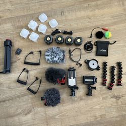Joby Camera Gear (Lights, Tripod, Mics)