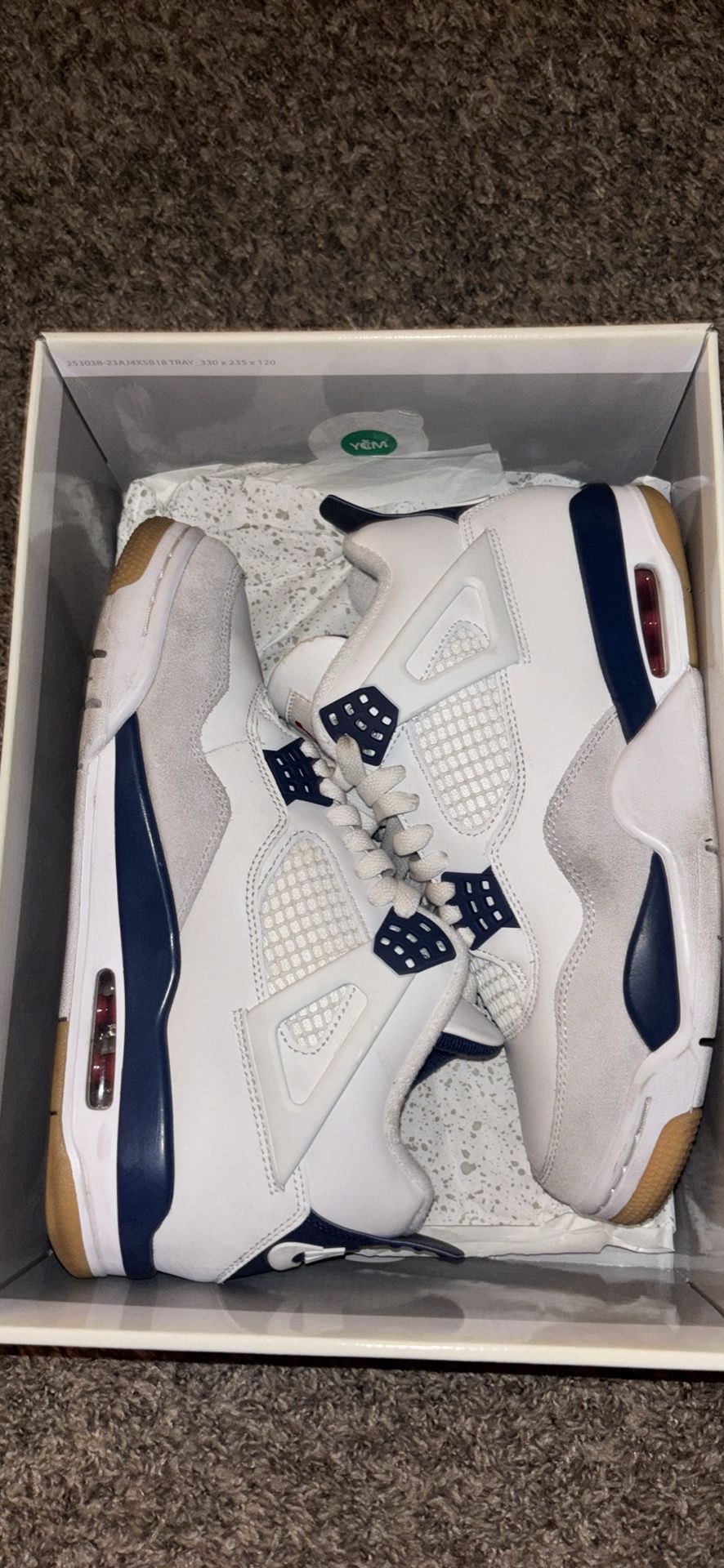 Jordan 4 Retro SB - ‘Navy’ Size 8 Worn Lightly