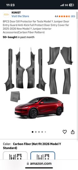 8PCS Door Sill Protector for Tesla Model Y Juniper Door Entry Guard