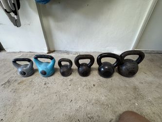 Kettlebell set 5-50 Lb