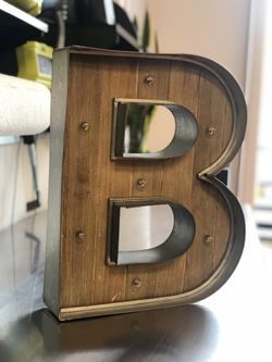 Decorative Wood And Metal with Lights