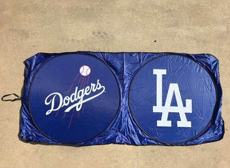 MLB LA Dodgers Car Sunshade Cover Ticket Jersey Bobble Hat