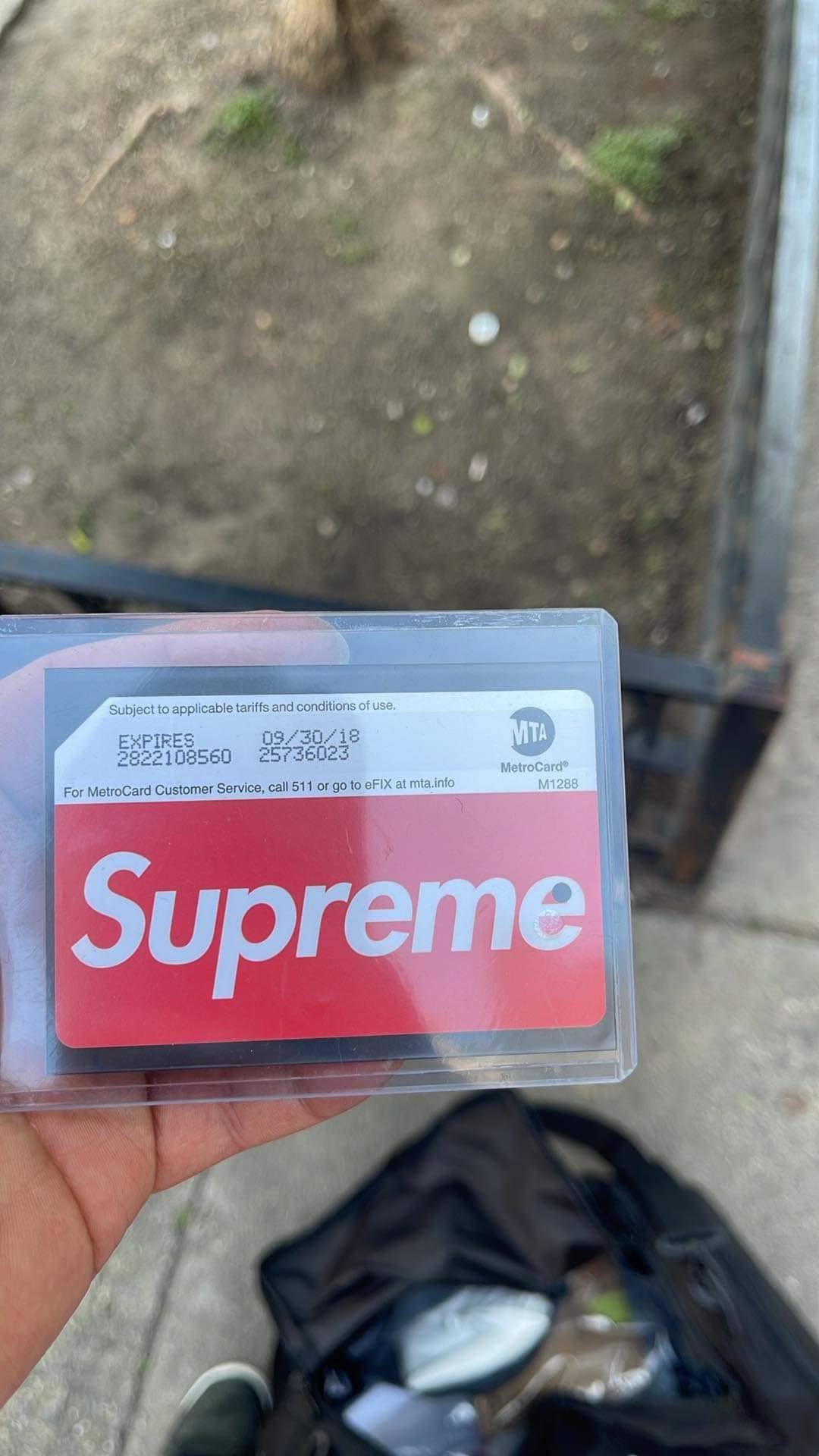Supreme Metrocard From 2017. Offical Metro Card From Machines In