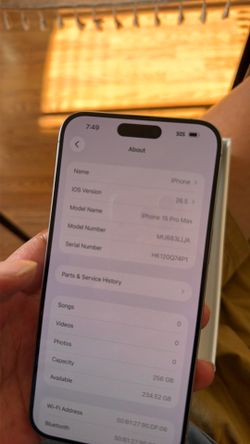 iPhone 15 pro max 256g unlocked for any carrier