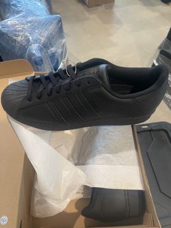 Adidas Black On Black Superstar Shelltoe