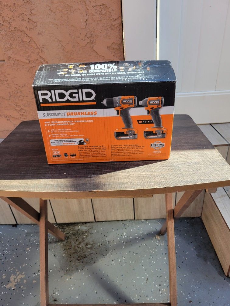 Ridged 18v Brushless 2 Combo Kit
