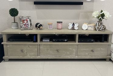 Coastal Solid Wood TV Stand.