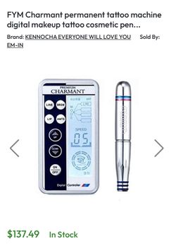 Charmant permanent tattoo machine digital makeup tattoo cosmetic pen