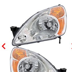 02-04 Crv Headlight Housing L&R