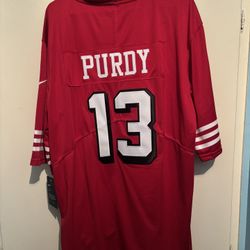 49ers Jersey 13 Purdy Size XXL