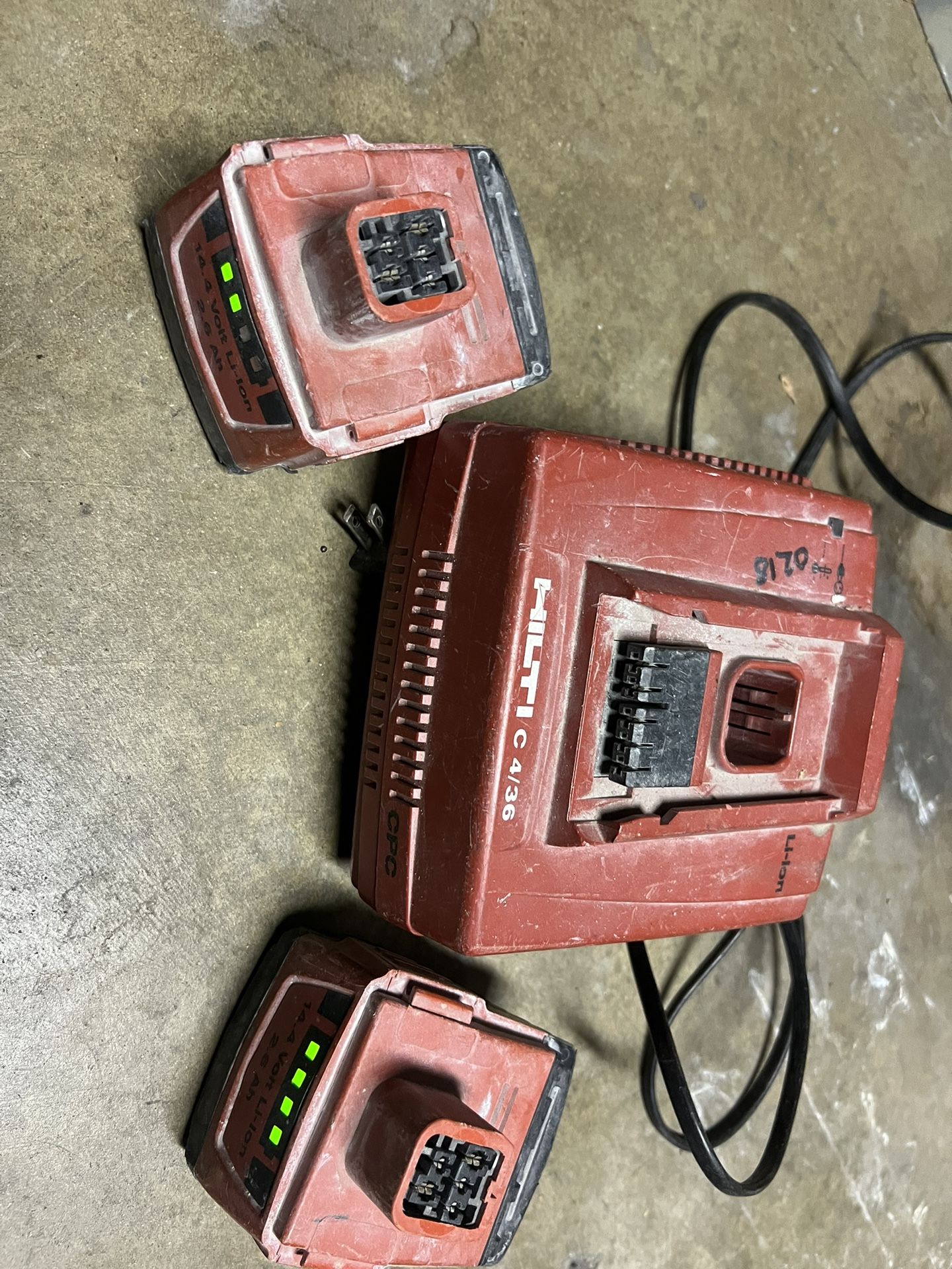 Hilti Batteries And Charger